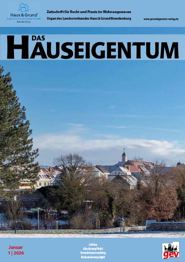 Titelbild: DAS HAUSEIGENTUM - Jahresabonnement
